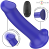 Intense - Victoria Vibrateur Avec Ventouse 10 Vibrations Bleu Foncé Télécommande